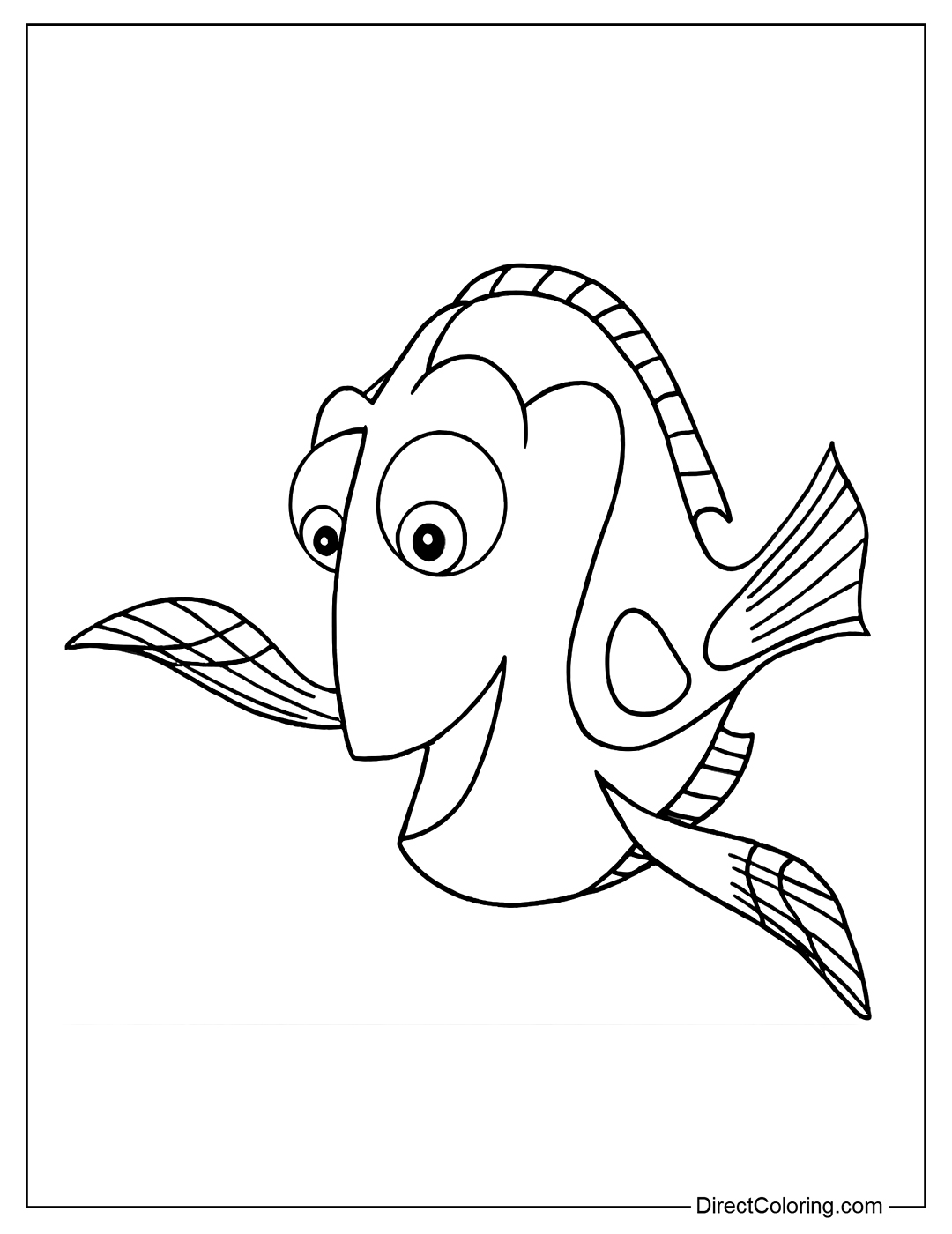 Dory Coloring Page For Kids